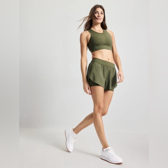 KNIX Women's Good-to-Go High Neck Racerback Sports Bra - Burgundy, Large - Picture 3 of 5